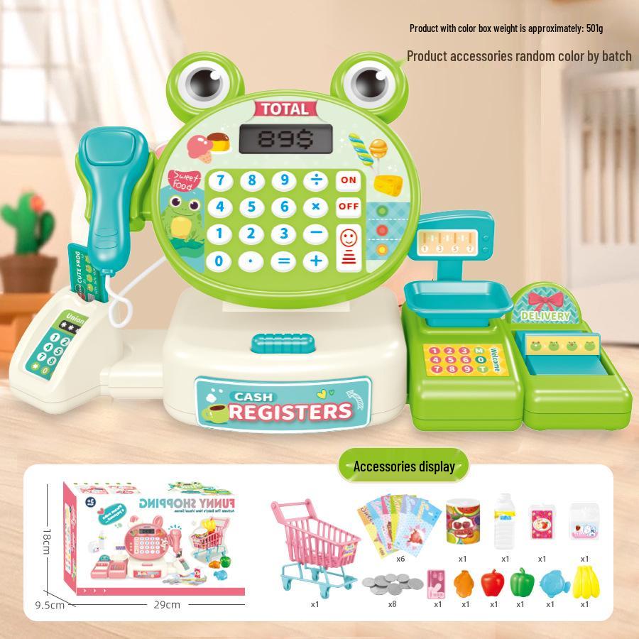 Children s Pretend Play Cash Register Toy with Cartoon Animals