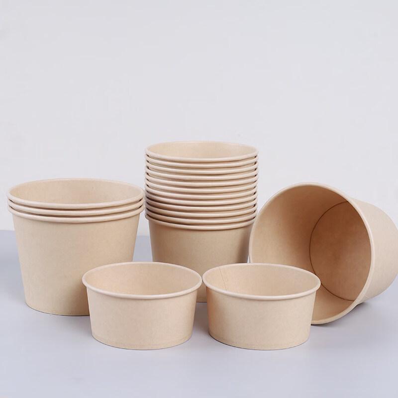 ZISIZ Thickened Disposable Paper Bowl