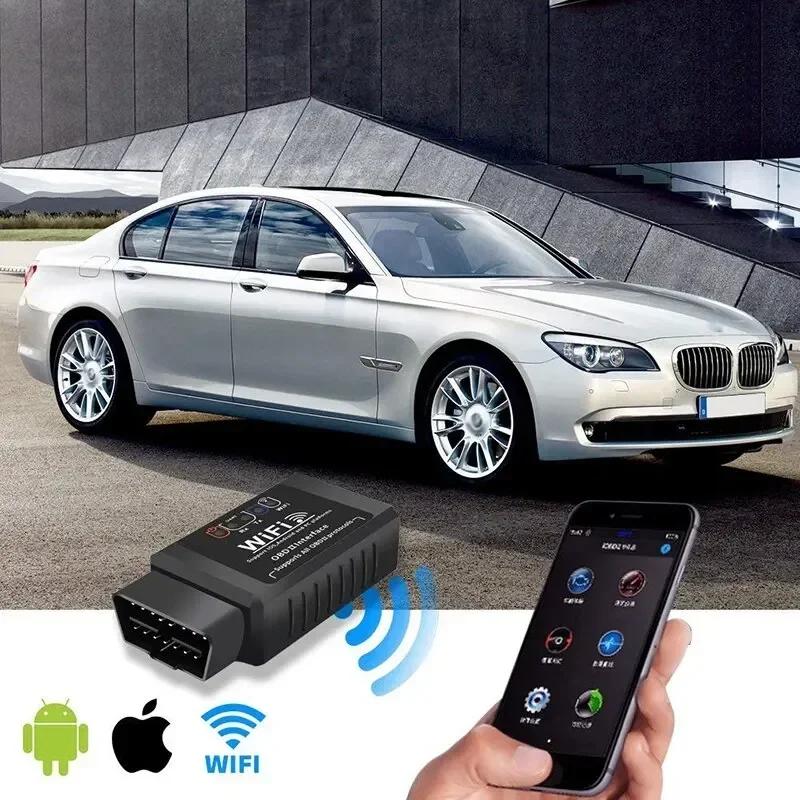 OBD2 WIFI ELM327 V1.5 Scanner - Draadloos Diagnosetool voor iPhone/iOS & Android, Compatibel met OBDII/OBD2 Voertuigen