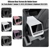 For Tesla Model Y Juniper YL 2025-26 3 Highland 2024-25 Silicone Rear Screen Air Outlet Cover Waterproof Decor Accessories