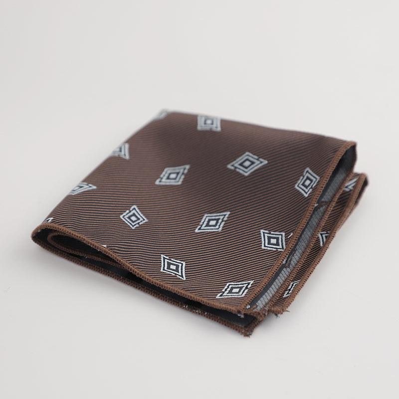 Coffee Can Be Matched with Maillard Suit Pocket Towel Men's Accessories Square Towel Handkerchief Alone 24*24cm