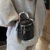 Foreign Style Small Bag Women's 2025 Spring New Fashion Niche Shoulder Messenger Bag Texture Silk Scarf Portable Bucket Bag