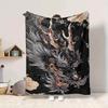1PC Dragon Head Design Blanket - Soft Warm All-Season Throw for Sofa, Bed, Car, Office, Throw For Sofa Yy250916085