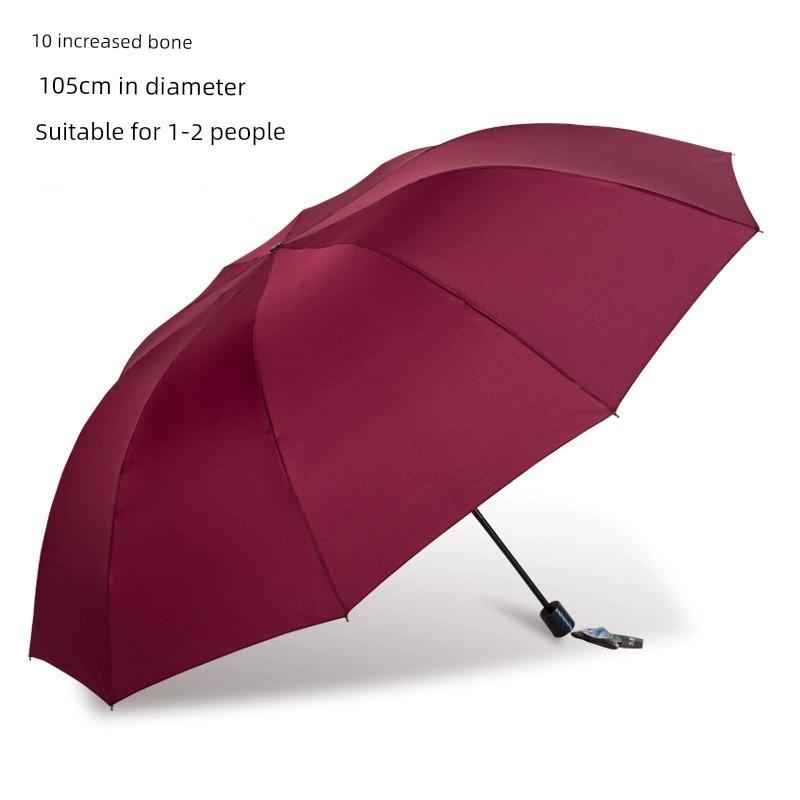 Umbrella Large Reinforced Thickened Strong Storm-Resistant Umbrella Female Dual-Use Sun Umbrella Sun Protection UV Protection