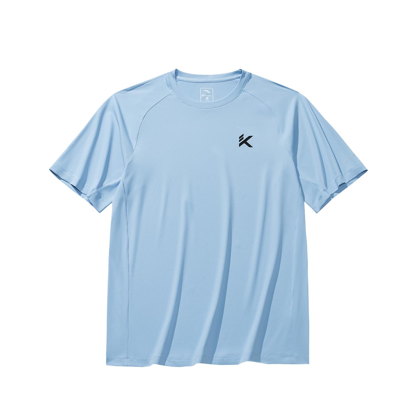 Anta Basketball Short Sleeve Knitted T-Shirt Summer 2026 Men tops Morning-Light-Blue 952621105-2 S