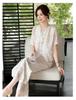 Women's Chinese Style Summer Two-Piece Set: Stylish Short Sleeve Top and Pants for Middle-Aged and Elderly