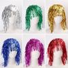 Glanzende Tinsel Pruik Metallic Maskerade Disco Hoed Folie Tinsel Pruiken Voor Volwassenen Verkleedfeest Als Fotorekwisiet Cosplay Benodigdheden