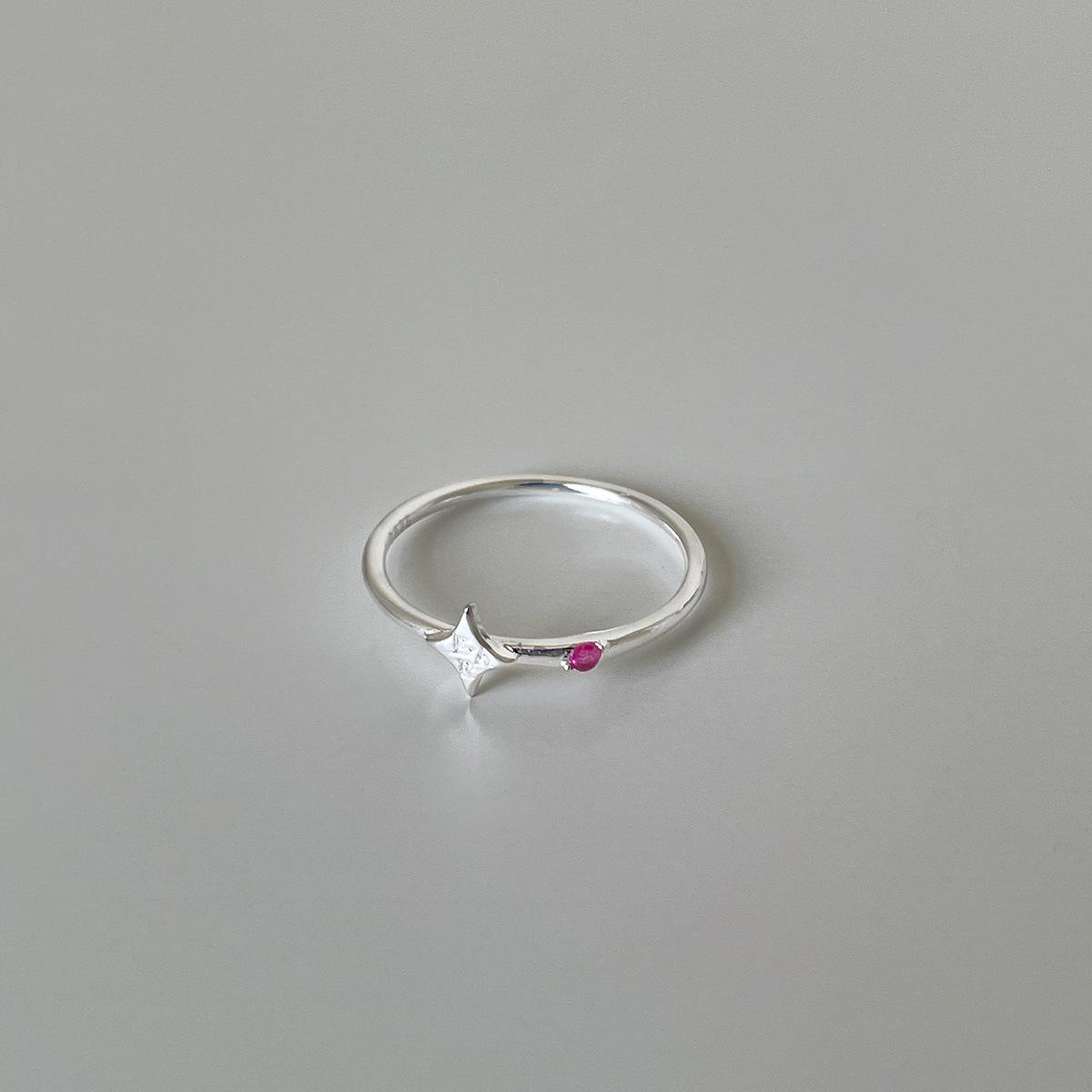 

Кольцо из серебра 925 пробы с четырехугольной головкой, женское, с дофаминовым цветом, цирконий, указательный палец, простое, индивидуальное, новое кольцо, новое No. 11