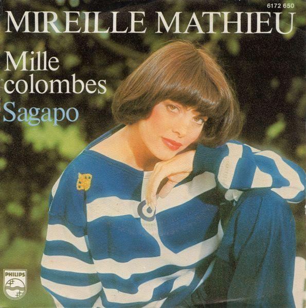 

7inch Record MIREILLE MATHIEU - Mille Colombes / Sagapo 6172650 Philips 1977 France Pop Used