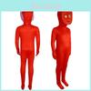 Leuchtend rotes und blaues Polyester-Kostüm im Stil der Wald- und Eis-und-Feuer-Charaktere für Cosplay