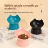 Long Ears High Feet Cat Bowl - Plastic Raised Pet Bowl with Neck Protection Anti-overturning, for Cats Dogs Comfortable Feeding