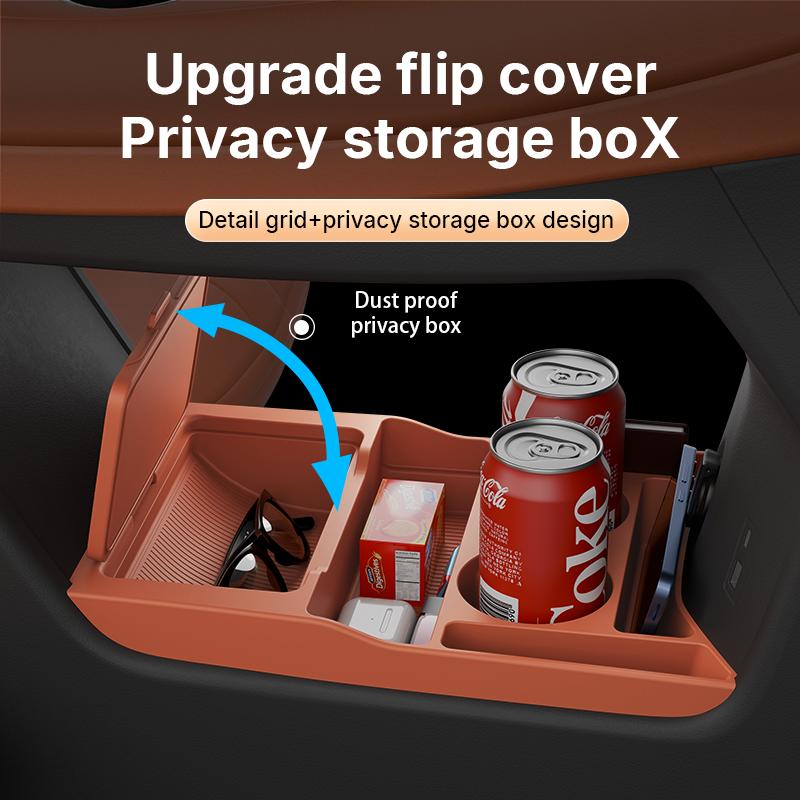 For 2025 2026 JETOUR L7 Plus VT2 Storage Box Center Armrest Hidden Box Cup Holder Organizer Interior Accessories