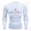 Anime Men's Compression Shirt Fitness Sport Running Tight Gym Tshirts Athletic Training Fast Drying Tops Summer T