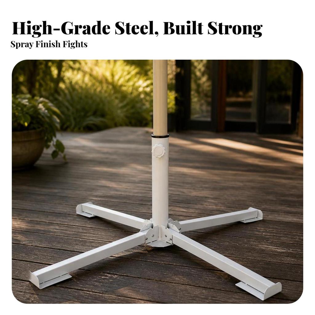 Space-Saving Collapsible Umbrella Stand Sturdy Foldable Base Heavy-Duty