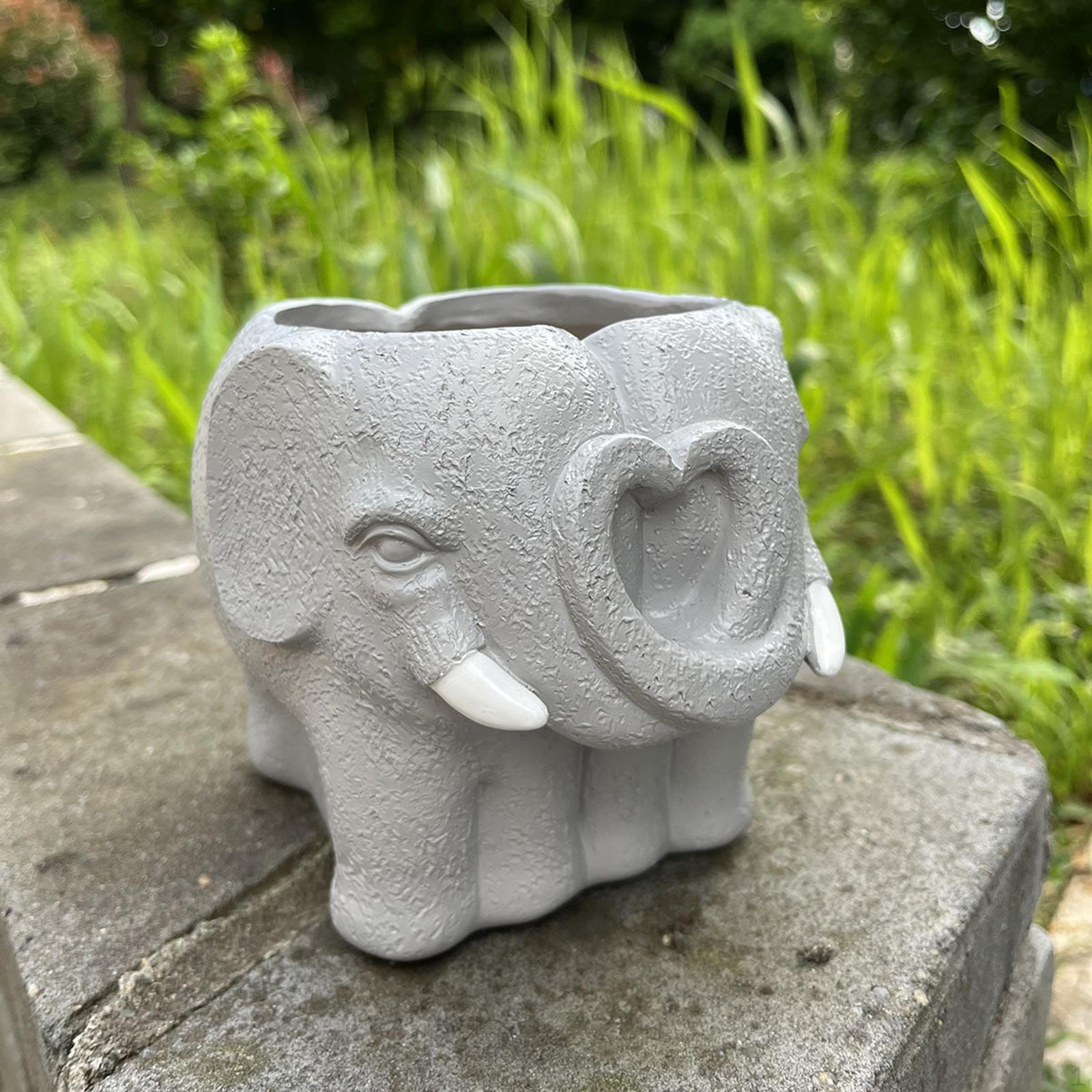 

Милый мини-контейнер для растений, горшок, мультяшный декоративный из смолы 11x12 см, кашпо для цветов для сада