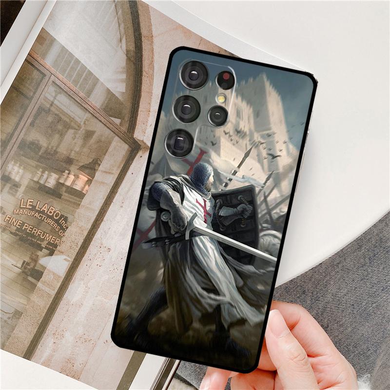 Templar Knight For Samsung Galaxy S22 Ultra S21 Ultra Note 20 S20 FE S8 S9 S10 Note 10 Plus Phone Case