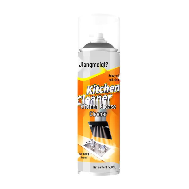 Kitchen Degreaser: Heavy Oil and Burnt Stain Cleaner for Range Hoods and Cabinets, Safe on Surfaces.