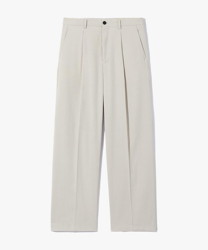 SUARE Linen-Like Single-Pleat Pants - 4 Colors