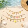 Summer Ocean Wind Pendant Bracelet Tropical Holiday Starfish Strawberry Multi-element Oil Drip Bracelet Versatile Jewelry