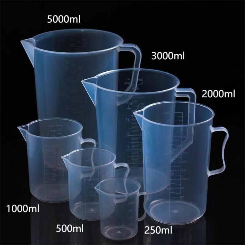 Graduated Plastic Measuring Beaker with Handle