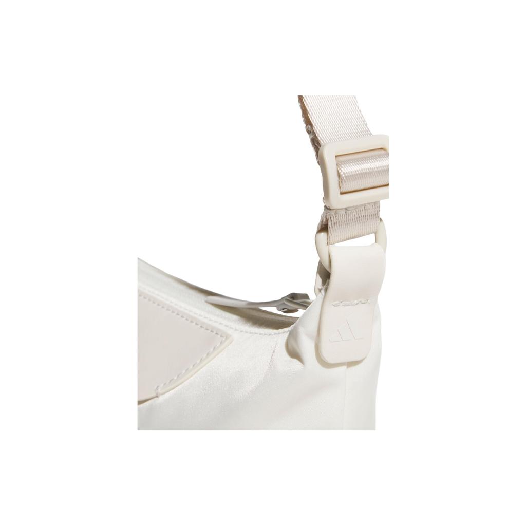 Adidas 2.1L Solid Color Portable Versatile Recycled Nylon Shoulder Bag Small Women bags White KT0847