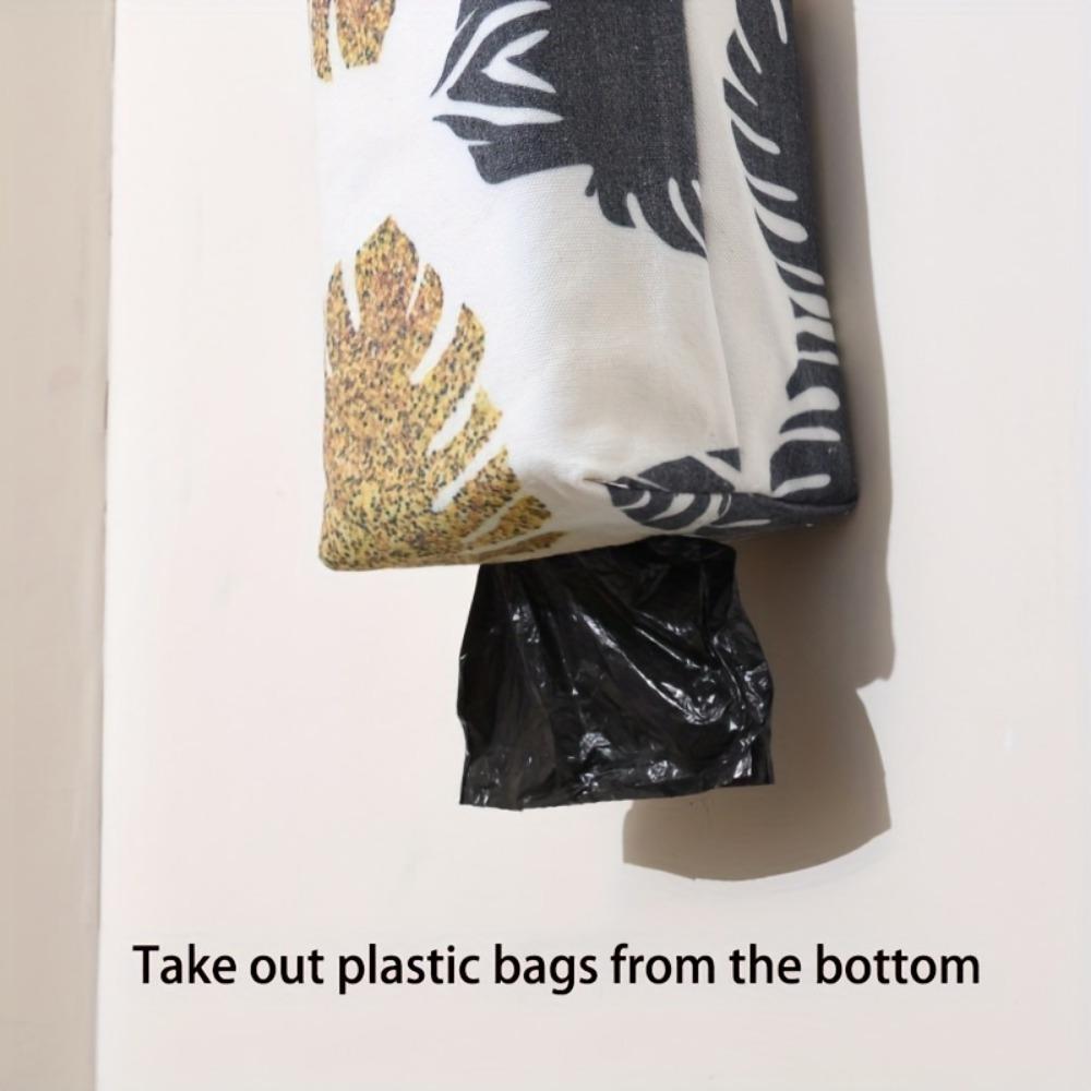 1pc Plastic Bag Holde  Kitchen Wall-Mounted Garbage Bag Storage Bag  Household Debris Extraction Storage Bag  Large Capacity Garbage Bag