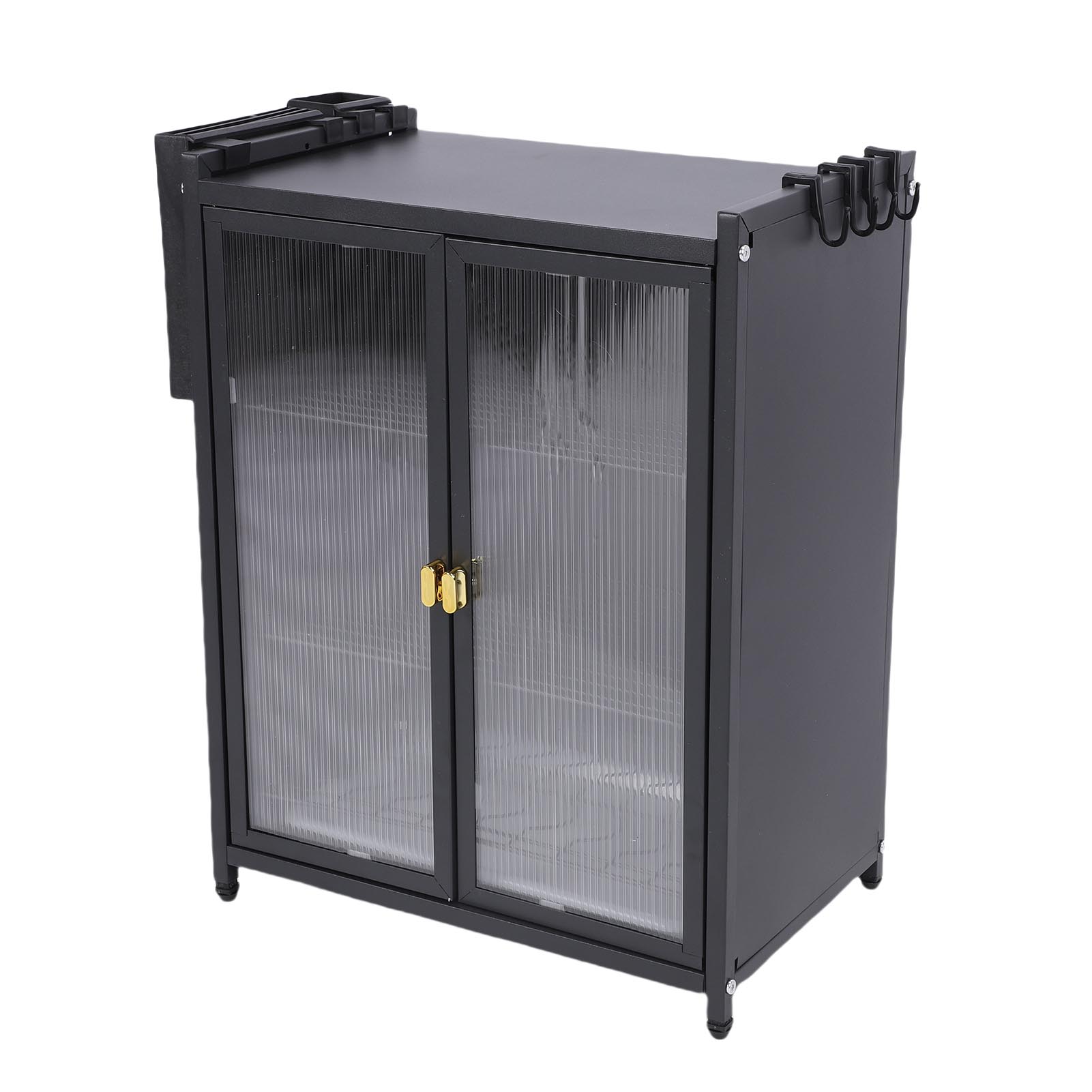 

Кухонный шкаф для хранения посуды на столешницу, 3-ярусная сушилка для посуды, компактный многофункциональный органайзер с большой полкой для хранения чёрный