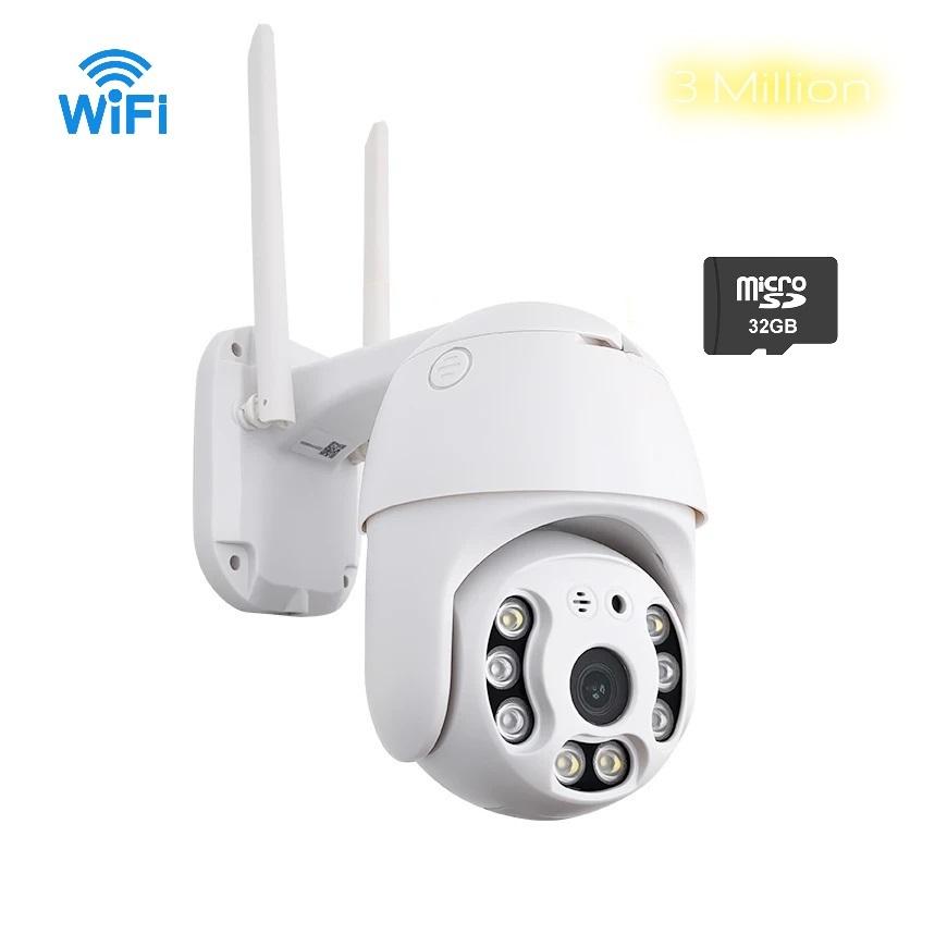 WiFi Camera Outdoor Home Security IP Smart Monitor Video Surveillance Camera Full Color Night Vision CCTV