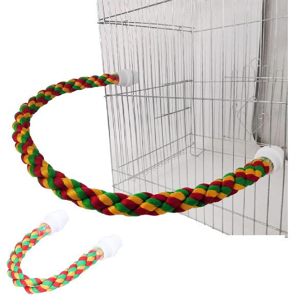 Bird Chew Toy, Bird Parrots Stand U Shape Bird Rope Perch for for Bird