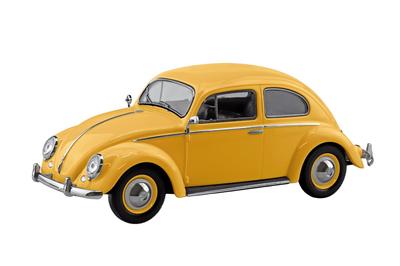 Aoshima Bunka Kyozai Rakupla Kit a scatto Volkswagen Maggiolino Kit di modello in plastica (AOSHIMA) No. 20-PY (Giallo Postale) Pre-colorato