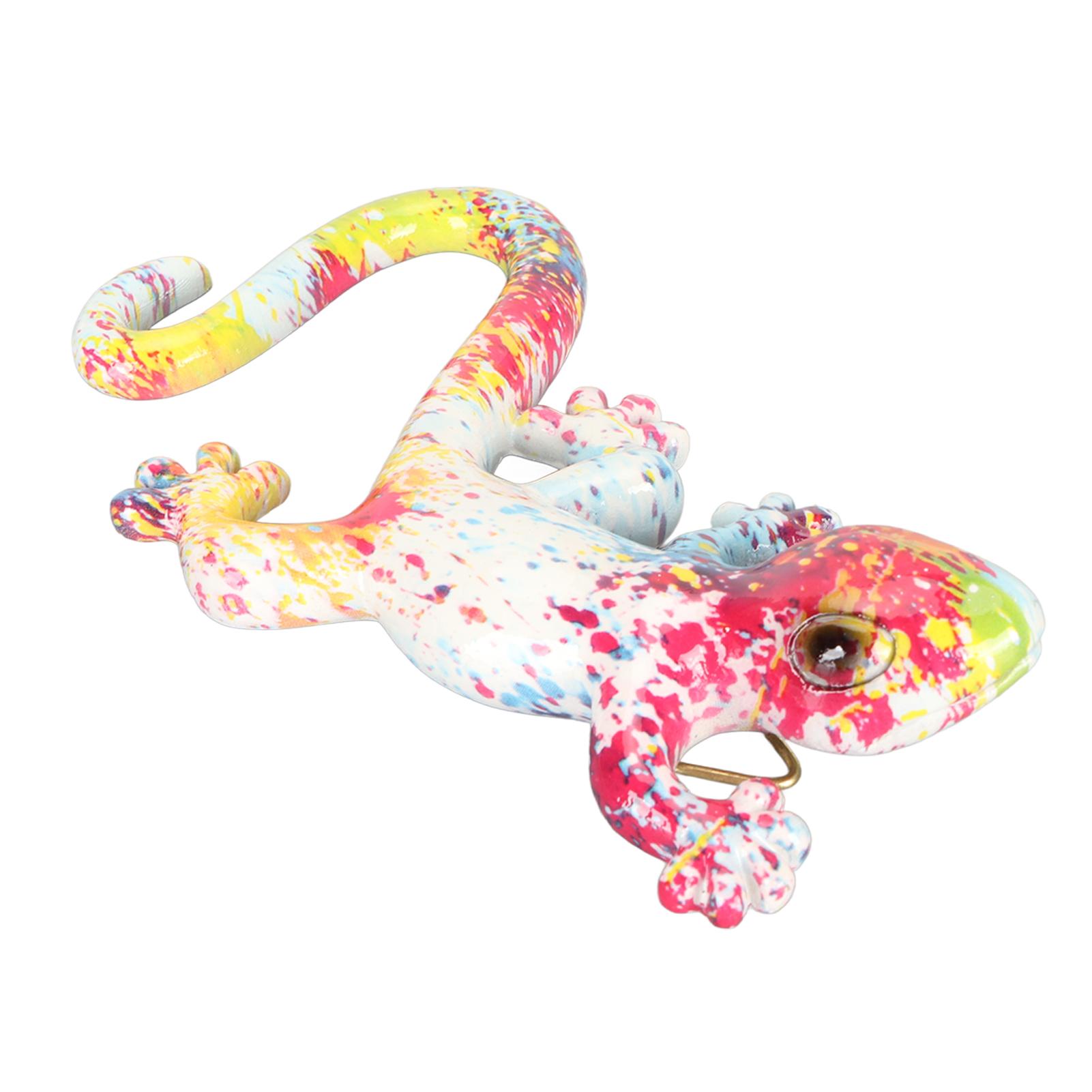 

Геккон настенный декор из смолы яркие цвета геккон подвесная скульптура украшения для внутреннего и наружного использования