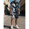 Sommer Mode Herren Personalisierte Lustige Tiere 3D Druck Zweiteiliges Set Modisch Bequem Atmungsaktiv Locker Große Größen Sportbekleidung