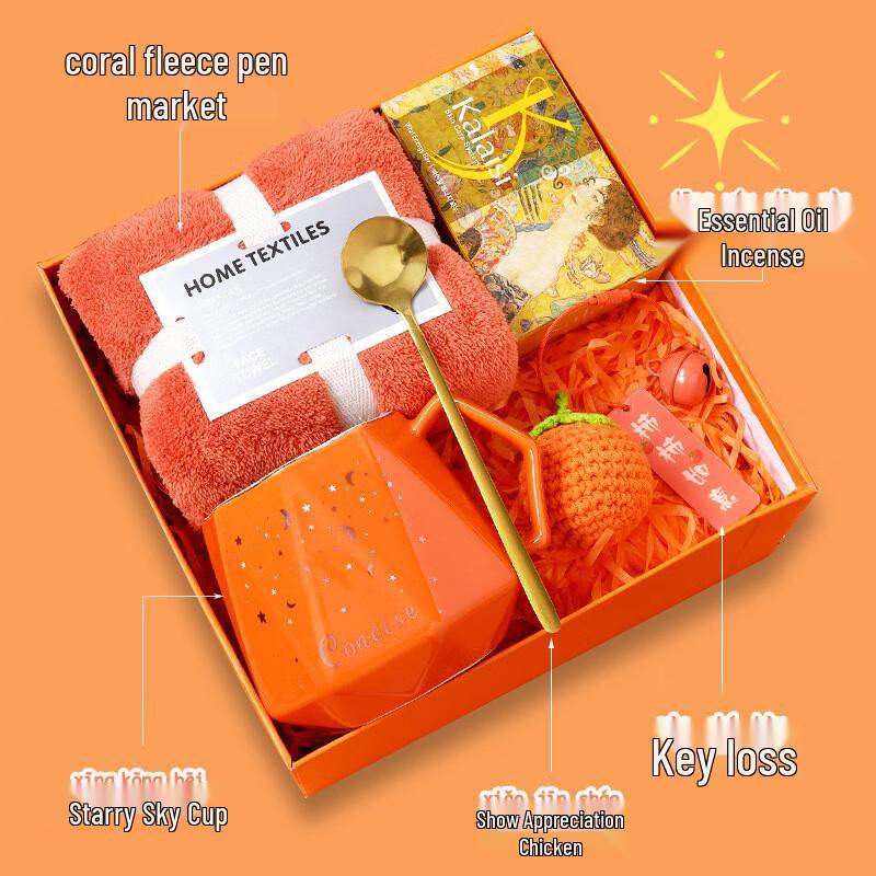 Executive Insulated Mug Gift Set 26 Mug, Spoon, Keychain, Soap, Towel Set