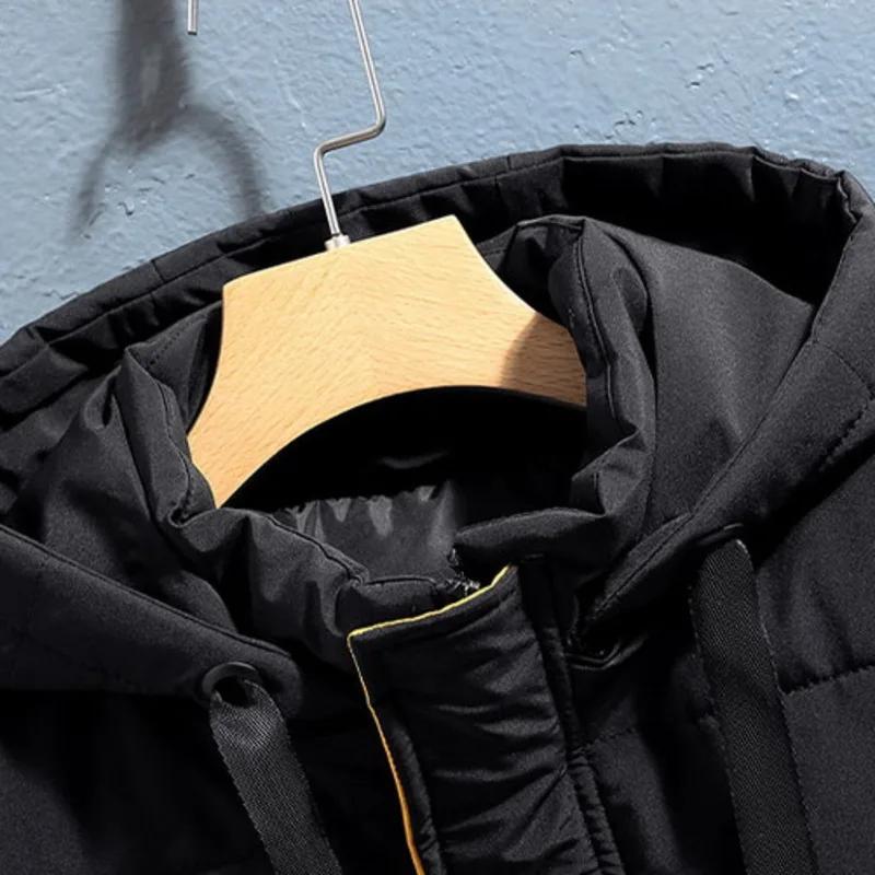 Winterweste Herren Warm Dick Ärmellose Jacke Reißverschluss Slim Taschen Warm Daunen Baumwolle Weste Mantel Schwarz Grau Beige Weste Weste