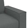 2 Seater Sofa Dark Grey 140 cm Fabric