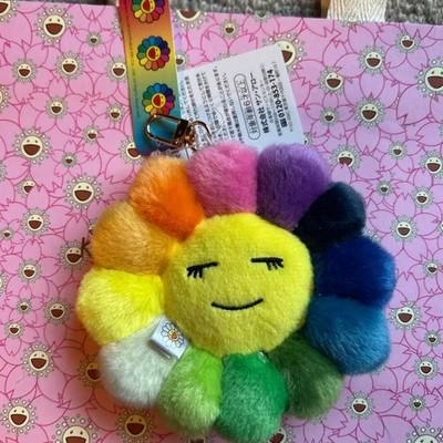 Takashi Murakami Flower Rainbow Plush Keychain Kaikai Kiki Tonari no Zingaro