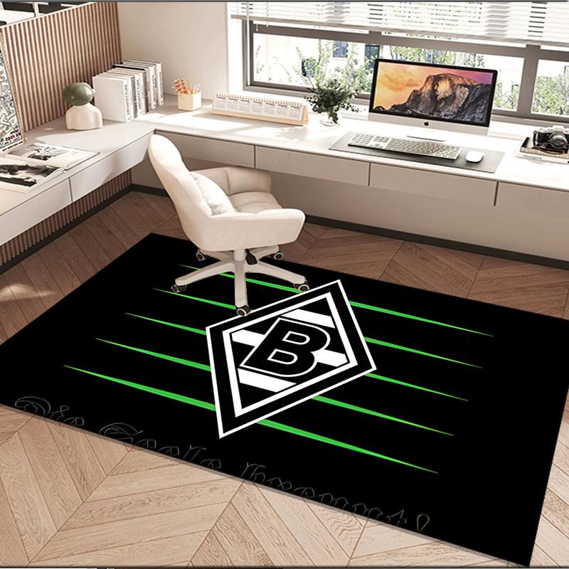 1PC rug Green And Silver Abstract Carpet, Chair Rug,Area Rug for Office Bedroom living rooms bedroom, Doormat decor Christmas fan gifts