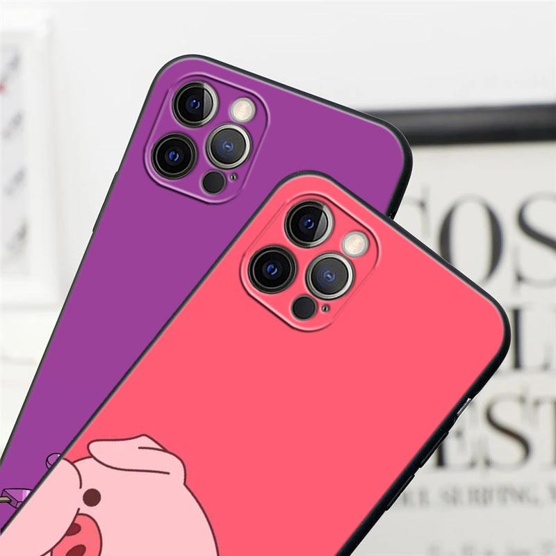 Cute Funny Gravity Falls Waddles Cartoon Phone Case For Apple iPhone 14 13 12 11 Pro Max 8 7 SE 2020 2022 XR XS Mini Plus Cover