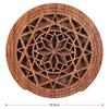 Ahvqevn Guitar Wooden Soundhole Soundhole Cover Block Feedback Buffer EQ Mahogany Wood for Acoustic Folk Style 1 Guitar,
