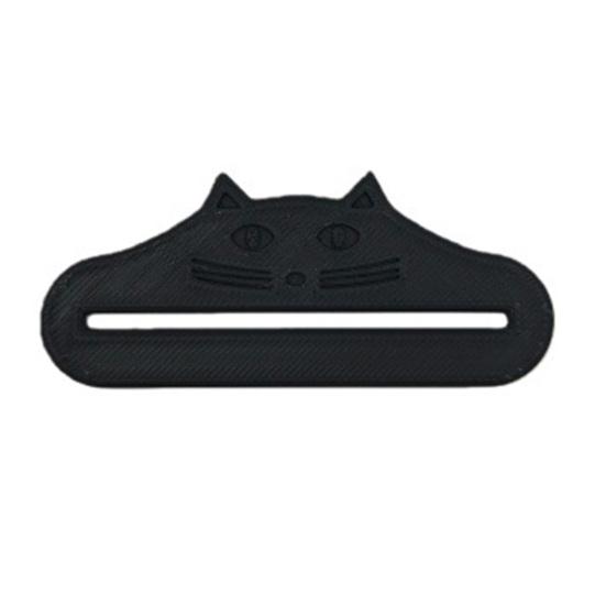 

3D-друкований скребок для пакета з кормом для котів, форма вушок кота, без безладу, зменшення залишків, універсальний для ласощів-смужок, екстрактор-видавлювач для вологого корму, товари для домашніх тварин чорний