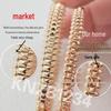18k Rose Gold Rivet Bullet Head Bracelet: Luxurious & Versatile Fashion Jewelry for Women