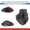 X-31 Large Wireless Mouse for Large Hands, 5-Level 4800 DPI Switching, 6 Buttons, Ergonomic Design with BackForward Buttons, Energy-Saving, Quiet