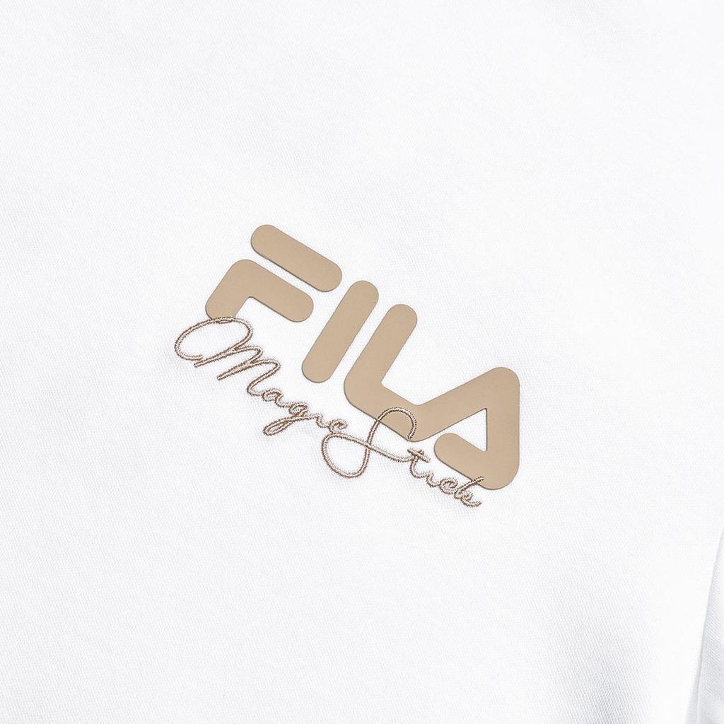 New FILA Set In Sleeve T Shirt Women's White F11W329111F-WT