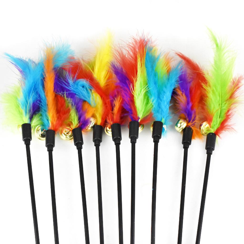 Cat Interactive Teaser Toy Cat Interactive Feather Toy Cat Teaser Wand for Cat 1