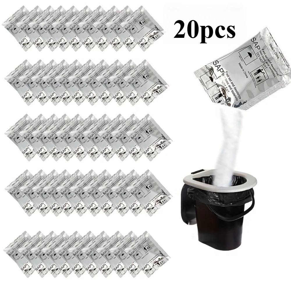 10/15/20pcs Camping Toilet Urine Solidifier Pads-Outdoor Portable Folding Toilet Deodorizer Fast Absorption Urine Coagulation