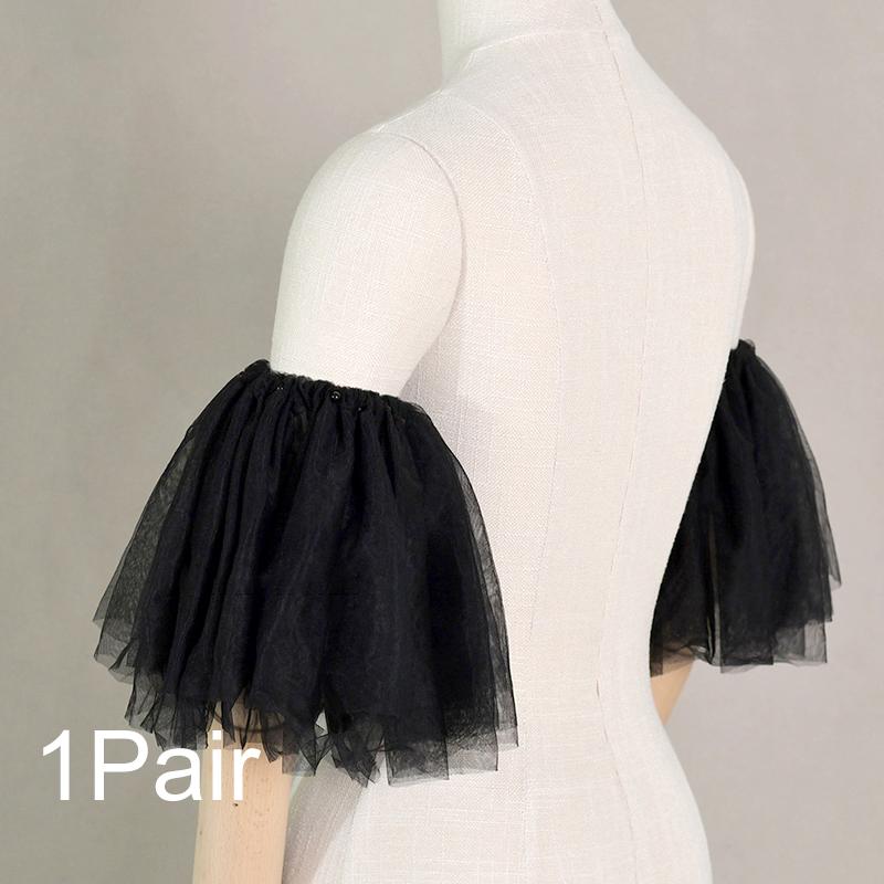 

1 пара чехлов для вечеринок с мясом, пряжа, свадебные украшения, аксессуары для плеч, праздничные подарки, свадебные аксессуары, жемчужные украшения чёрный