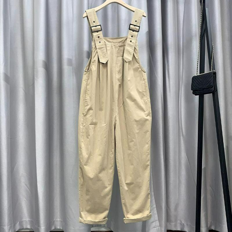 Casual overalls women's spring Korean version of the loose and thin Western style age-reducing design overalls children