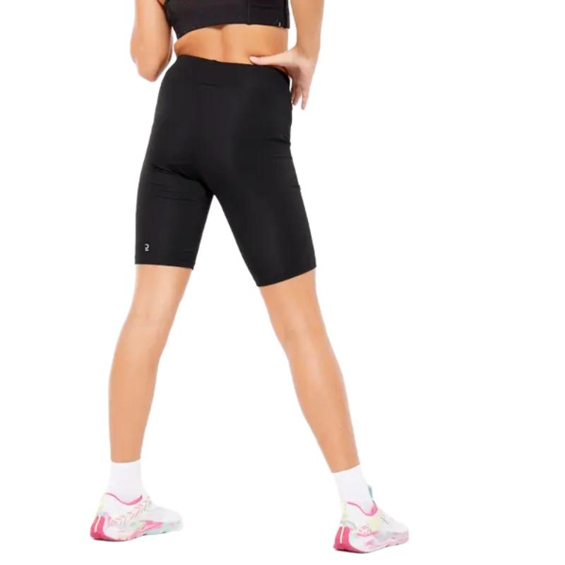 DECATHLON Solid Colour Slim High Waist Kids Shorts Kids Black