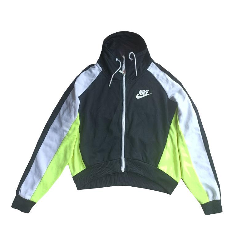 

Nike Casual Loose Stand Collar Short Windbreaker Jacket Women Jackets Black 617133-010 XS