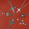 High Quality Cross Titanium Steel Non Fading Necklace,Domineering Trendy Men's hip-hop Pendant Chain,New Handsome Men Women Gift
